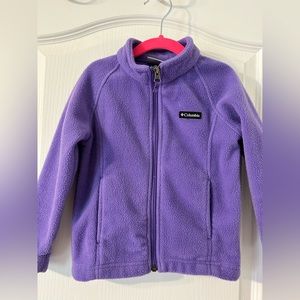 Columbia Full Zip Girls Sweater. Size 4T.